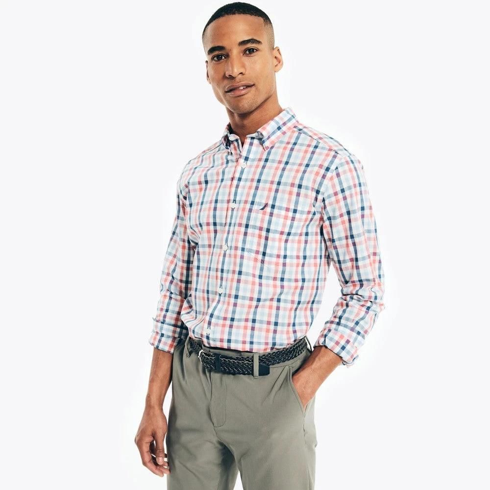Camisa Nautica Mangas Largas Cuadros Para Caballeros by Nautica