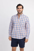 Camisa Nautica Mangas Largas Cuadros Para Caballeros by Nautica