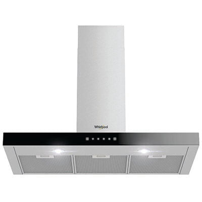 EXTRACTOR DE HUMO 36" CAMPANA FLAT INOX/NEGRO WHIRLPOOL