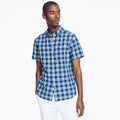 Camisa Nautica Mangas Cortas Cuadros P/ Caballeros WR3537 by Nautica