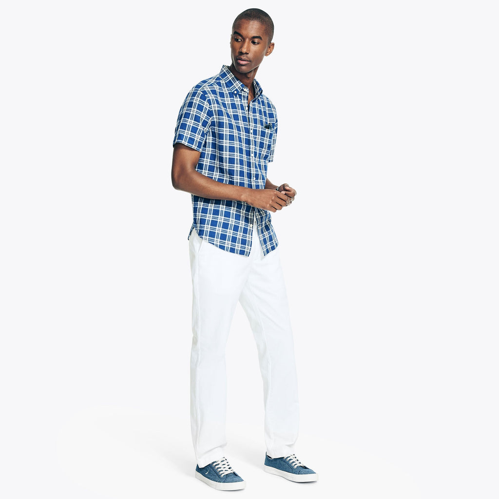 Camisa Nautica Mangas Cortas Cuadros P/ Caballeros WR3537 by Nautica