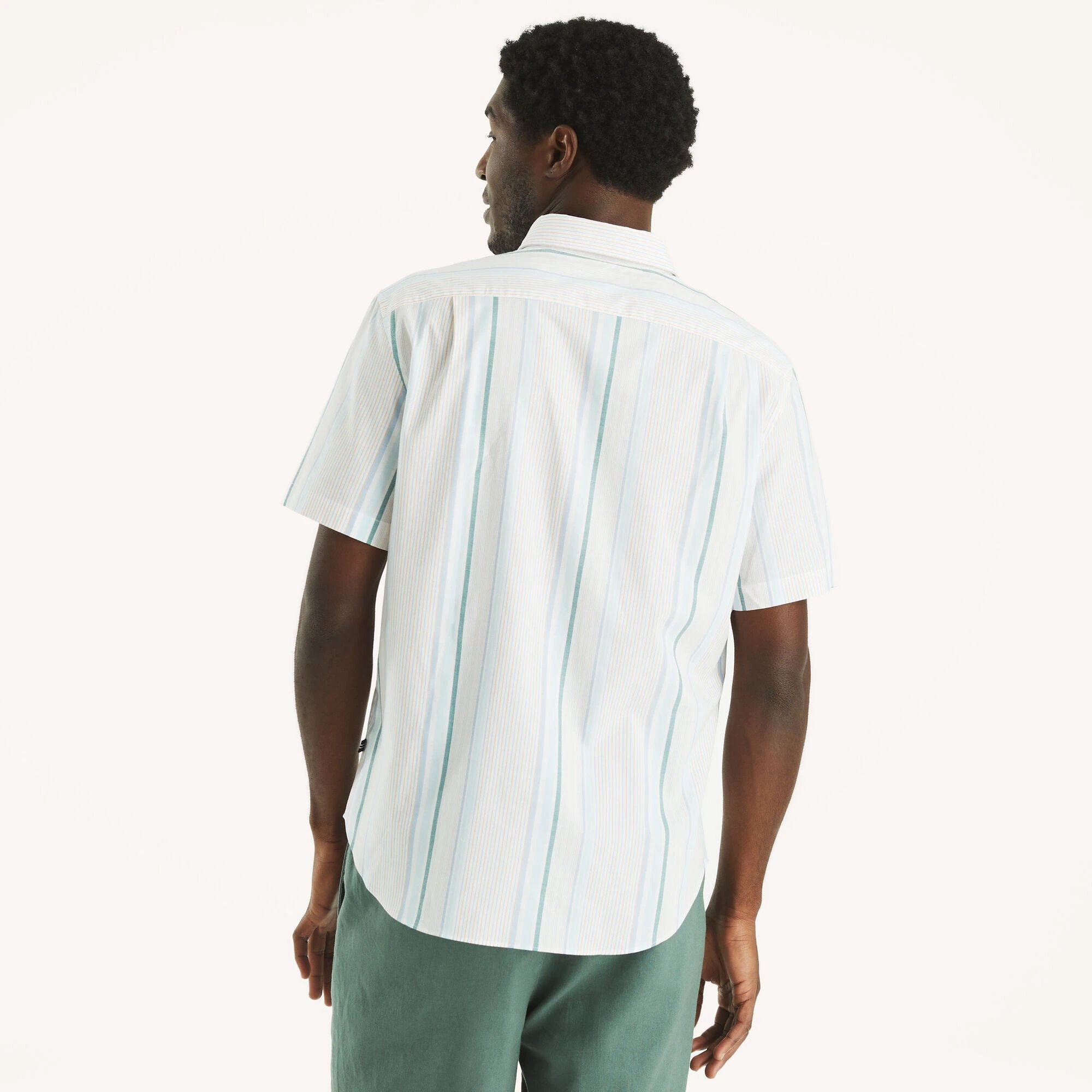 Camisa Nautica Mangas Cortas Rayas Para Caballeros by Nautica
