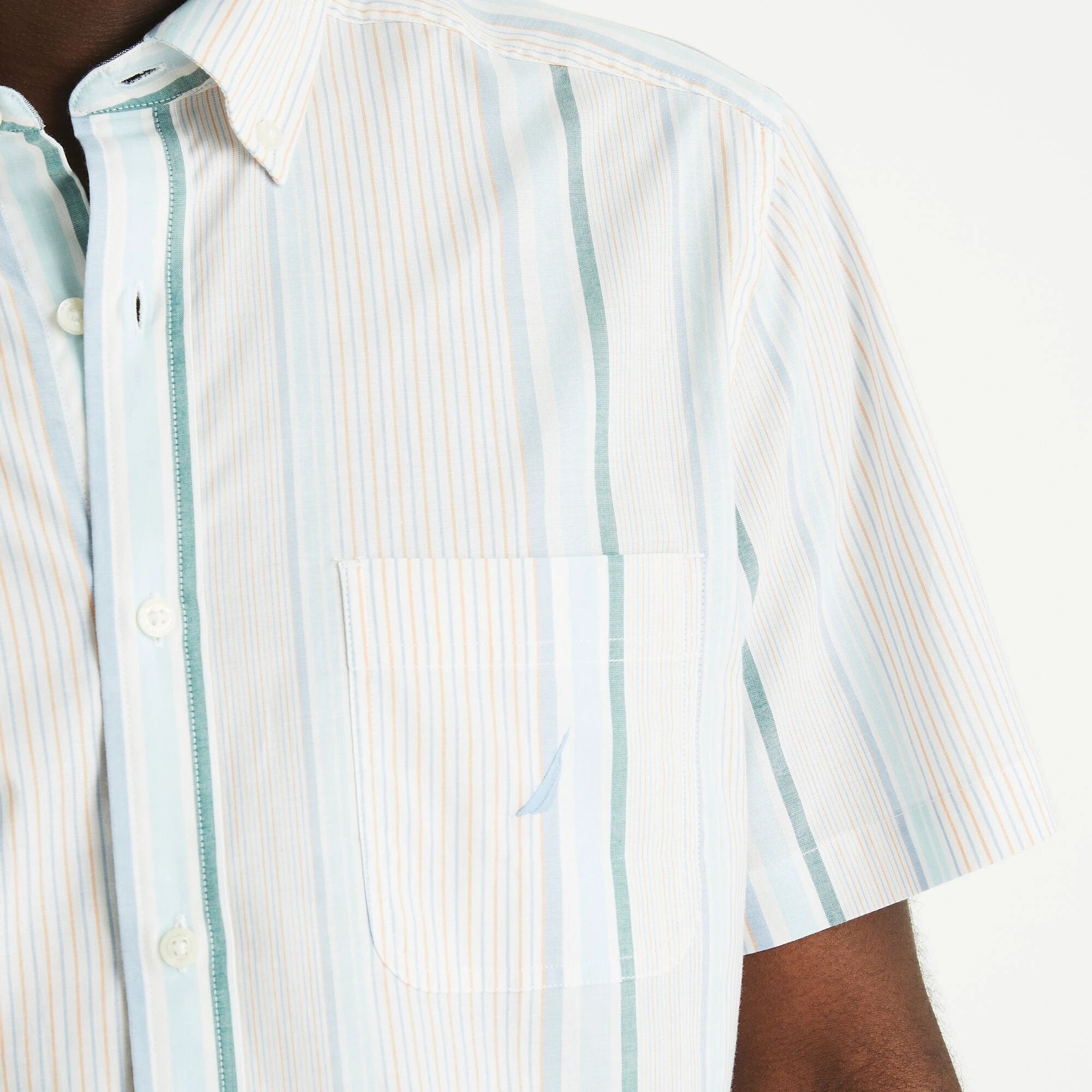 Camisa Nautica Mangas Cortas Rayas Para Caballeros by Nautica