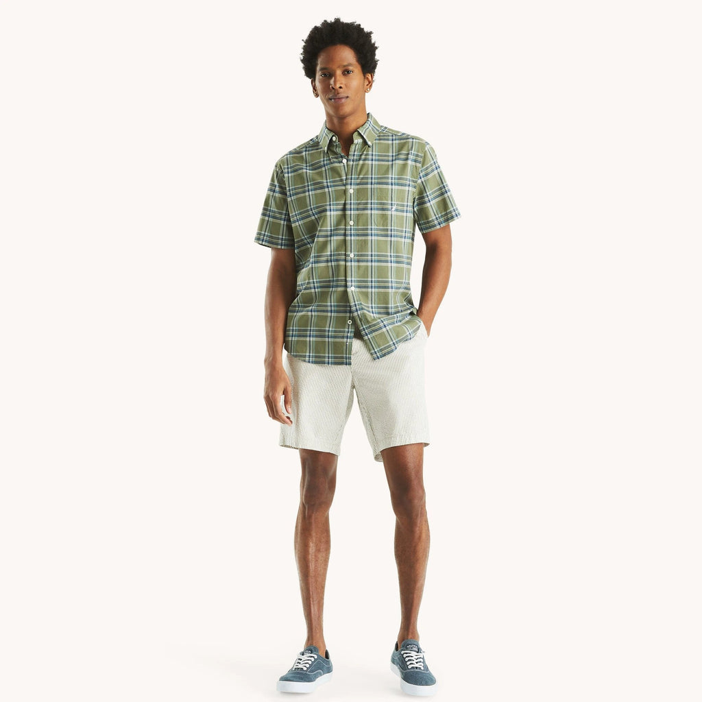 Camisa Nautica Mangas Cortas Cuadros Para Caballeros by Nautica