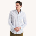 Camisa Nautica Mangas Largas Estampada Para Caballeros by Nautica