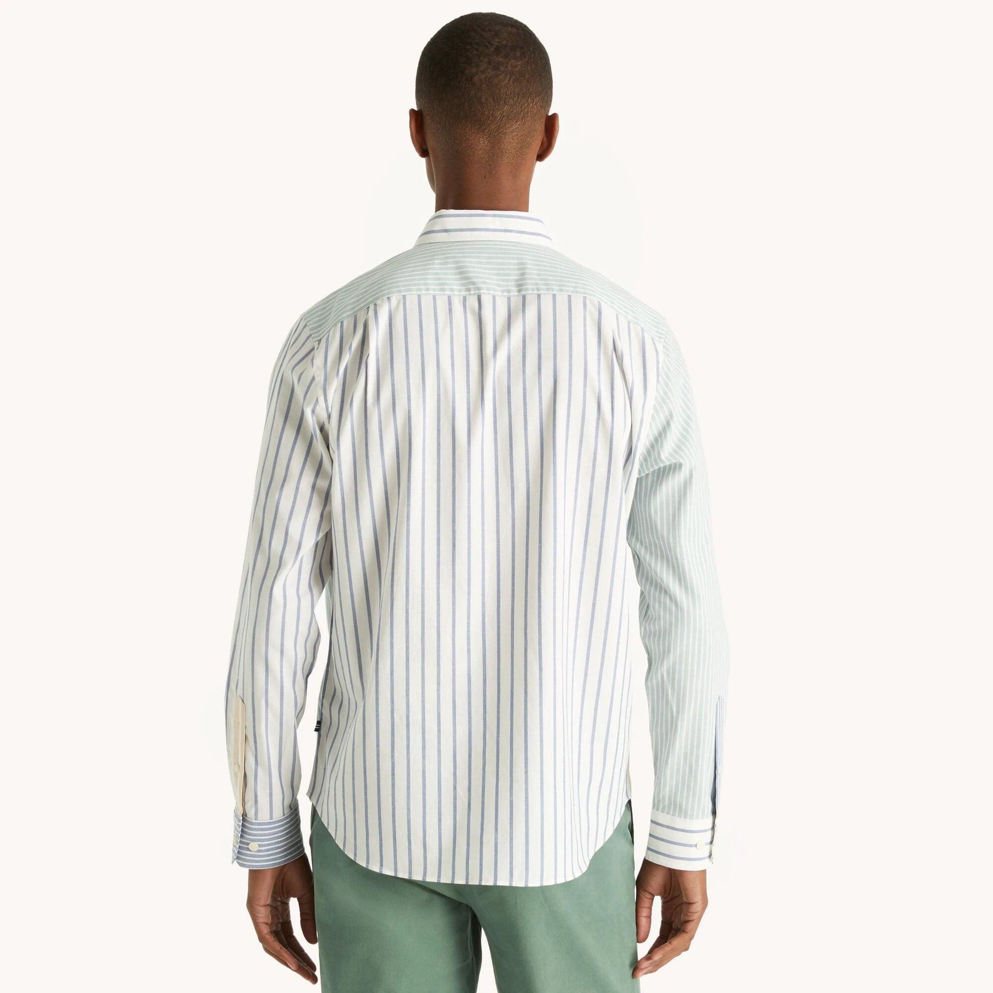 Camisa Nautica Mangas Largas Rayas Para Caballeros by Nautica