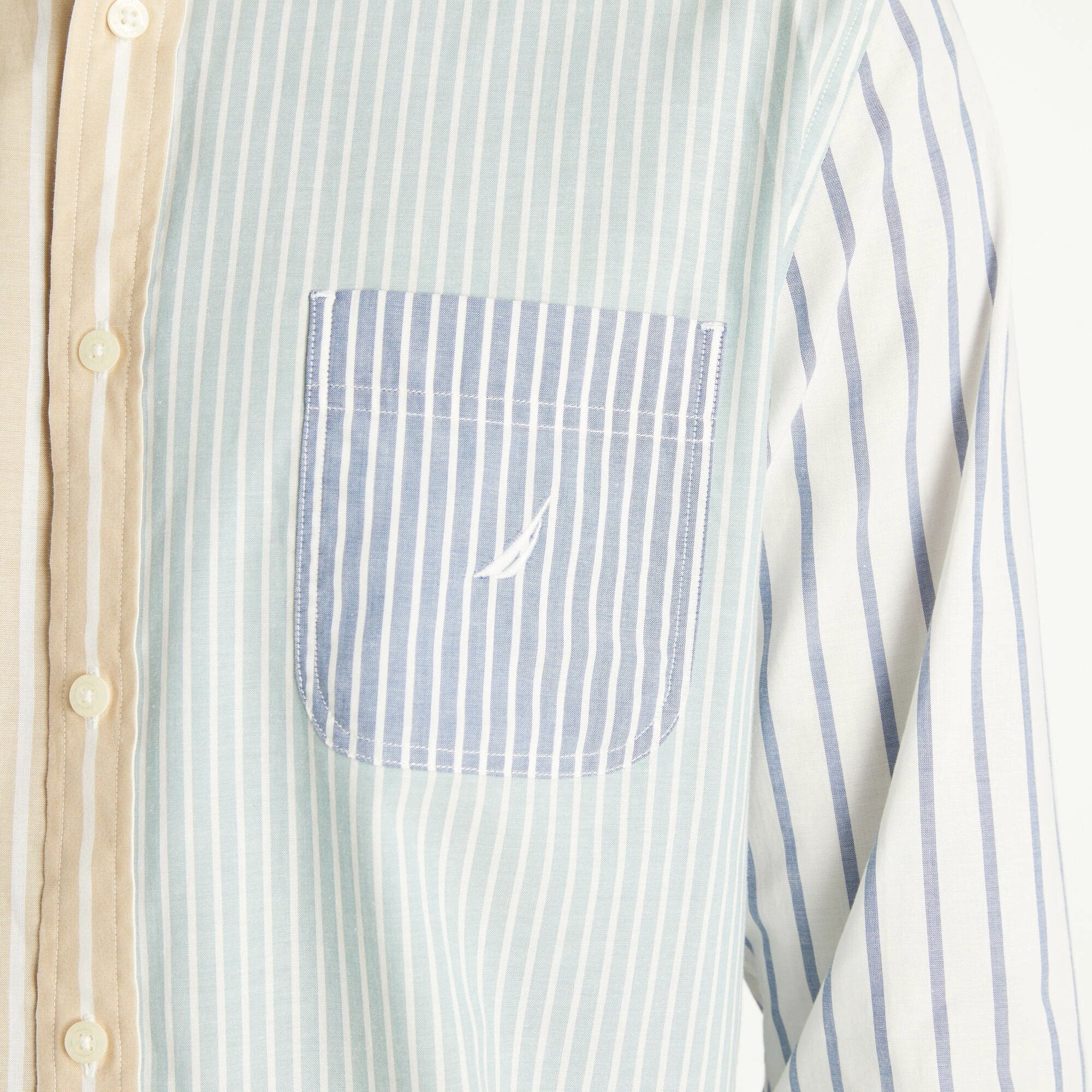 Camisa Nautica Mangas Largas Rayas Para Caballeros by Nautica