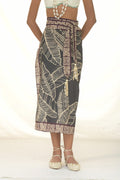 WRAP SKIRT LINO/HOJAS
