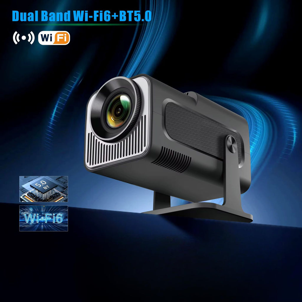 Proyector Portátil HY320 4K Ultra HD con Android 11, WiFi6 y Bluetooth 5.0