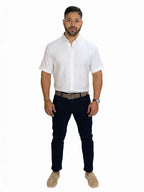 Camisa 1492 Mangas Cortas Lisa Para Caballeros by 1492