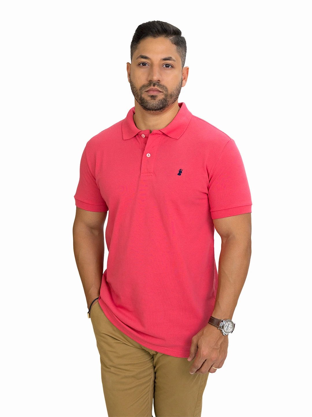 Poloshirt 1492 Mangas Cortas Liso Para Caballeros by 1492