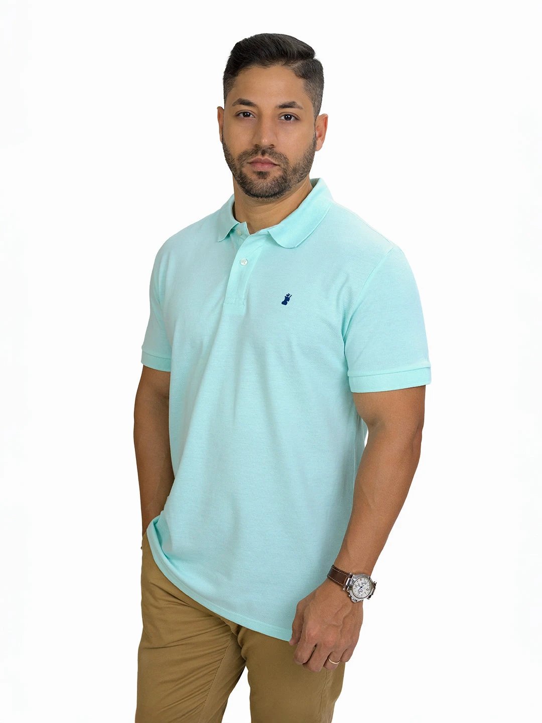 Poloshirt 1492 Mangas Cortas Liso Para Caballeros by 1492