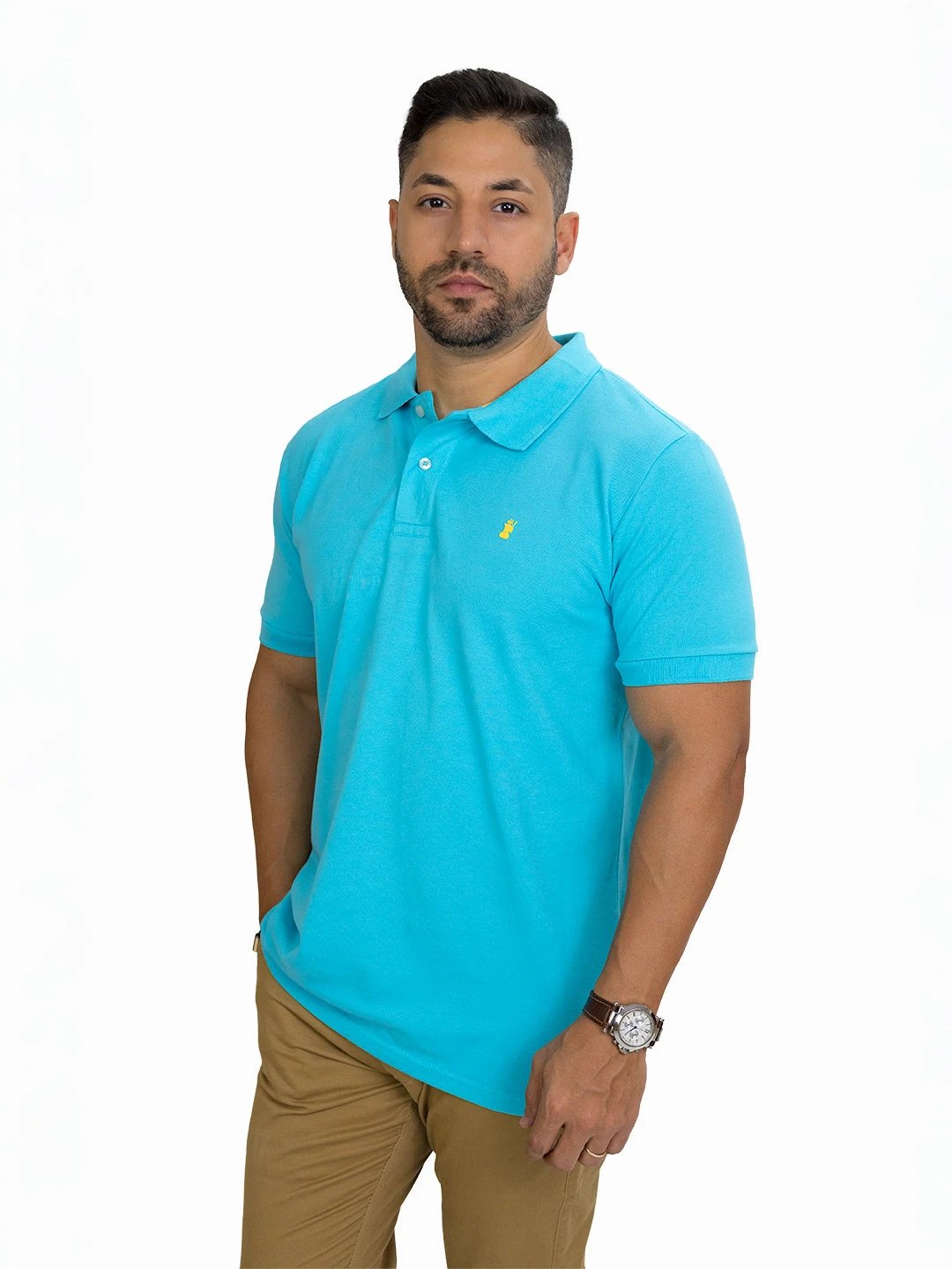 Poloshirt 1492 Mangas Cortas Liso Para Caballeros by 1492