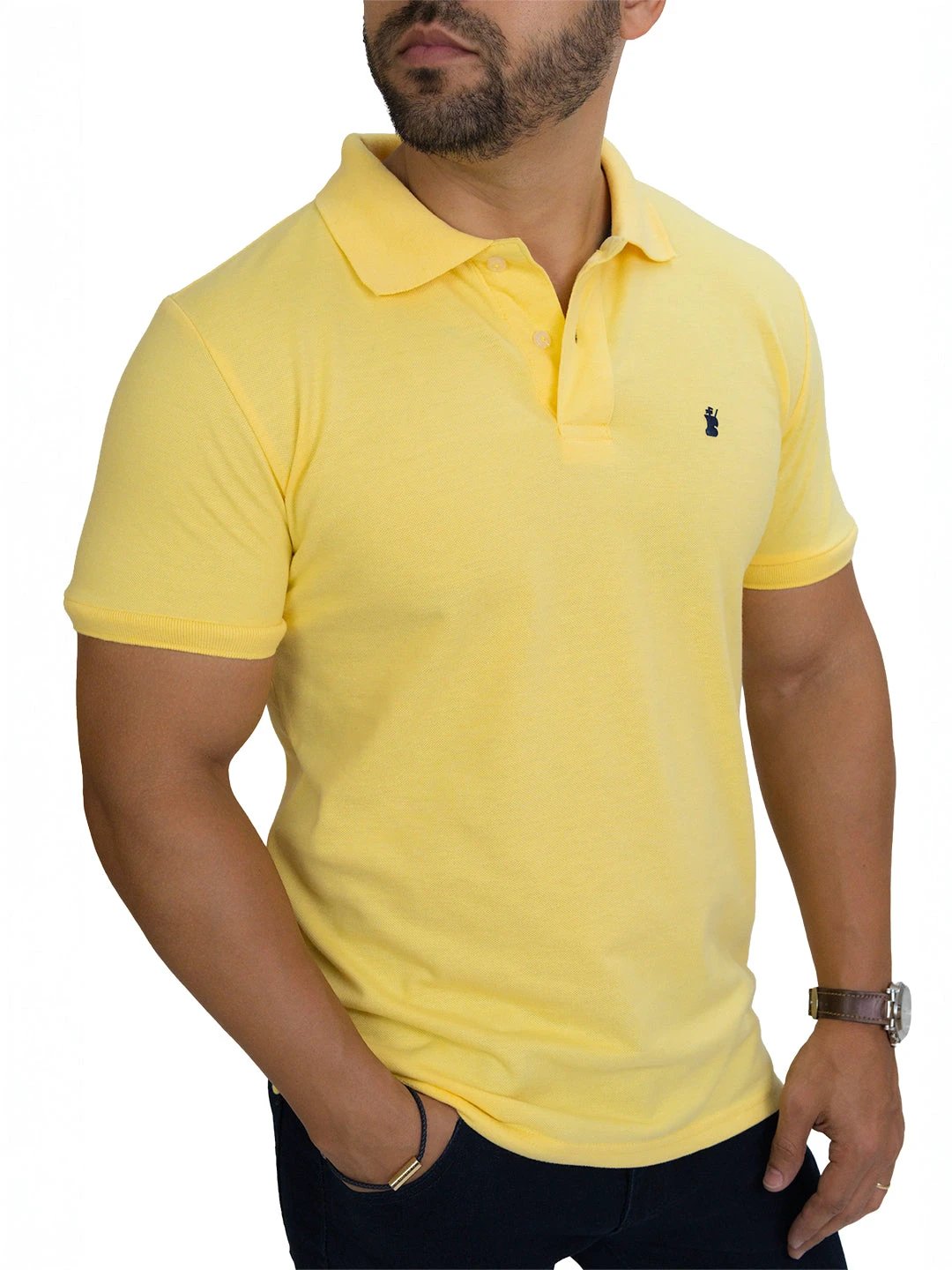 Poloshirt 1492 Mangas Cortas Liso Para Caballeros by 1492