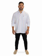 Camisa 1492 Mangas Largas Cuadros Para Caballeros by 1492