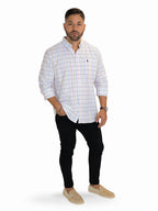 Camisa 1492 Mangas Largas Cuadros Para Caballeros by 1492