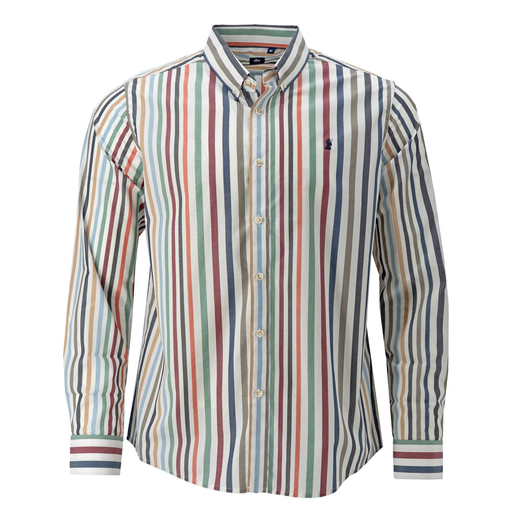 Camisa 1492 Mangas Largas Rayas Para Caballeros by 1492