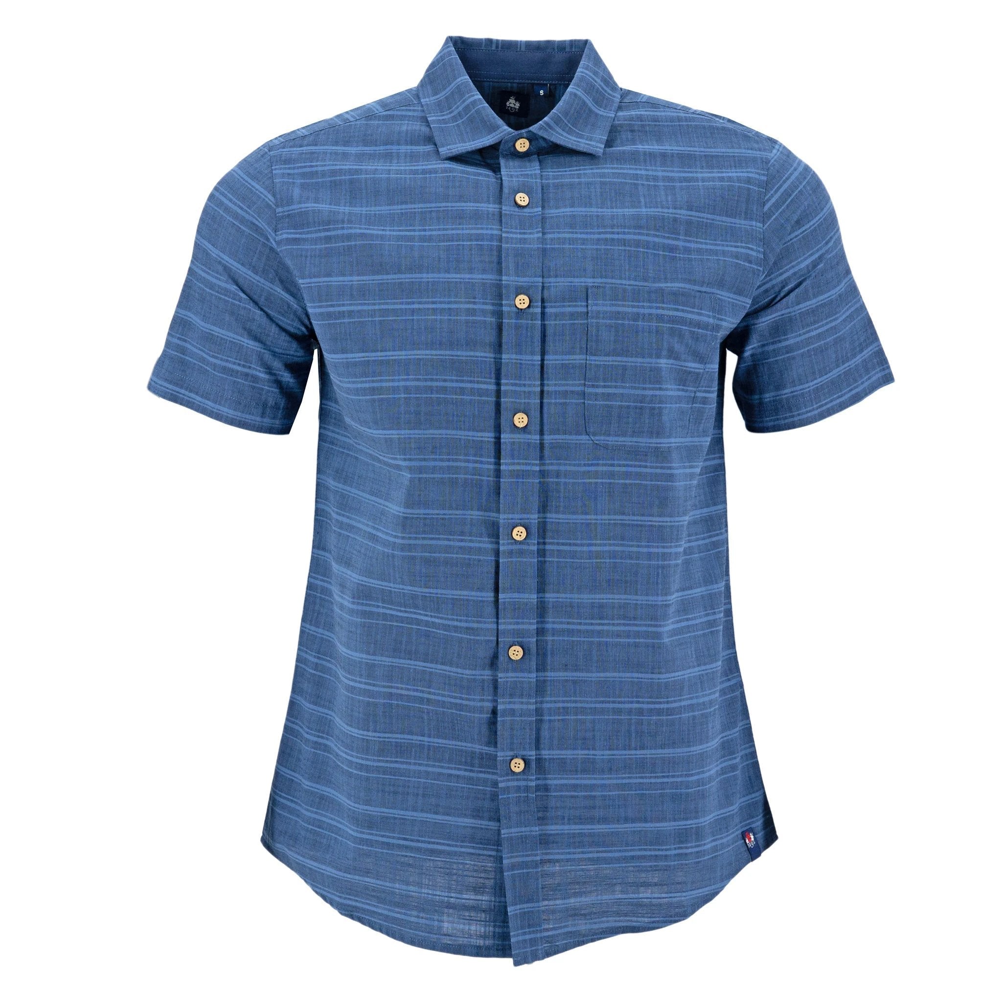 Camisa 1492 Mangas Cortas Rayas Para Caballeros by 1492