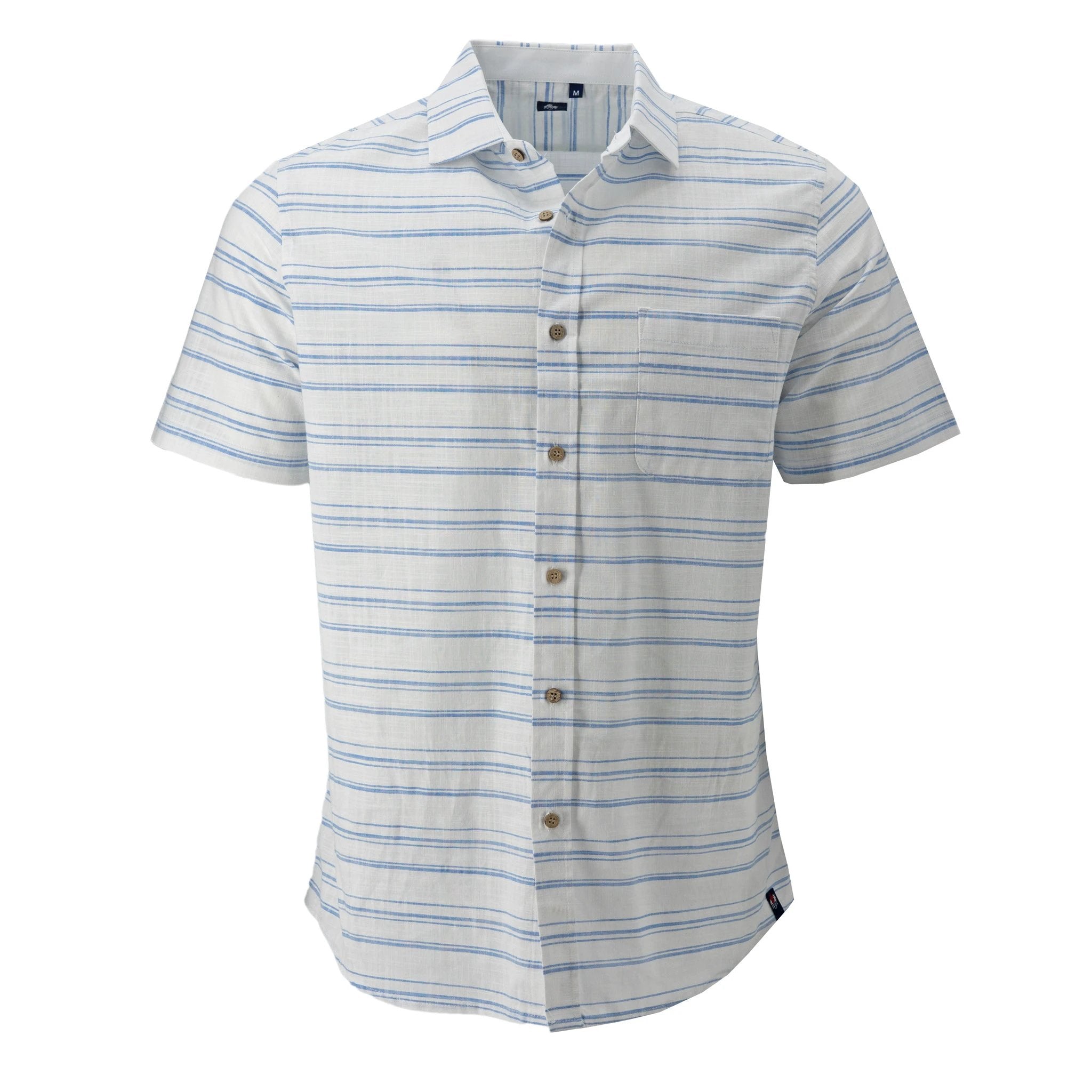 Camisa 1492 Mangas Cortas Rayas Para Caballeros by 1492