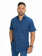 Camisa 1492 Mangas Cortas Rayas Para Caballeros by 1492