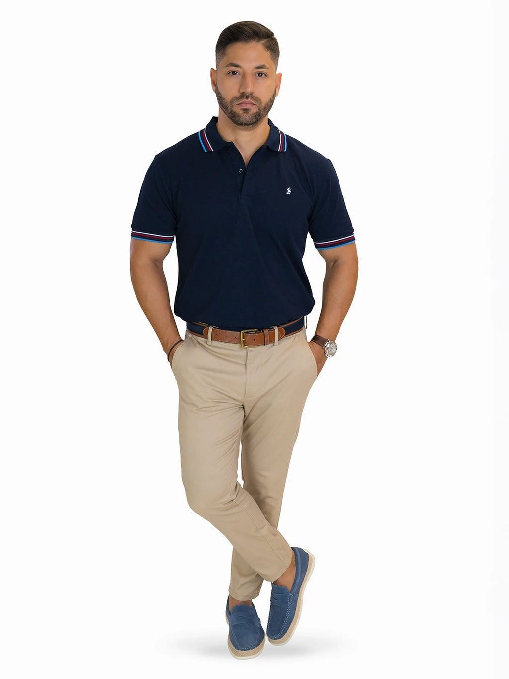 Poloshirt 1492 Mangas Cortas Liso Para Caballeros by 1492