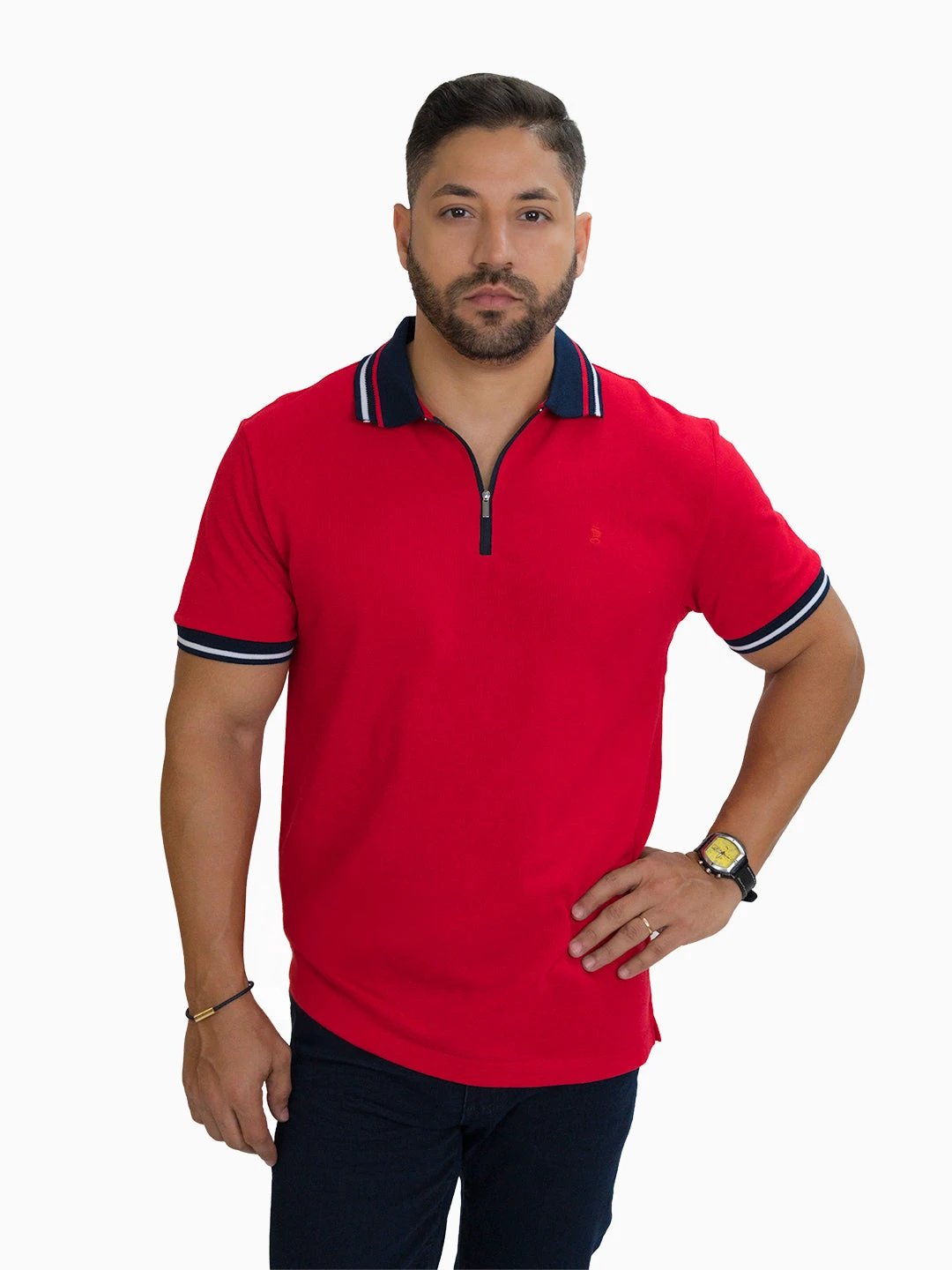Poloshirt 1492 Mangas Cortas Liso Para Caballeros by 1492