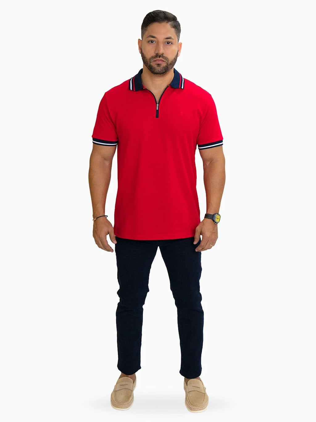 Poloshirt 1492 Mangas Cortas Liso Para Caballeros by 1492