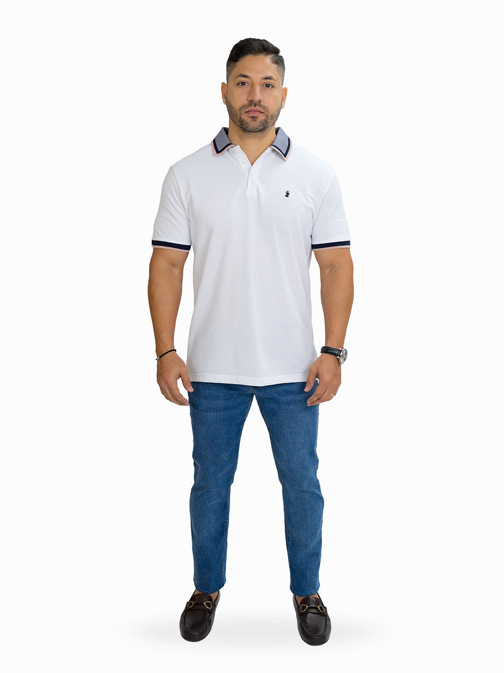Poloshirt 1492 Mangas Cortas Liso Para Caballeros by 1492