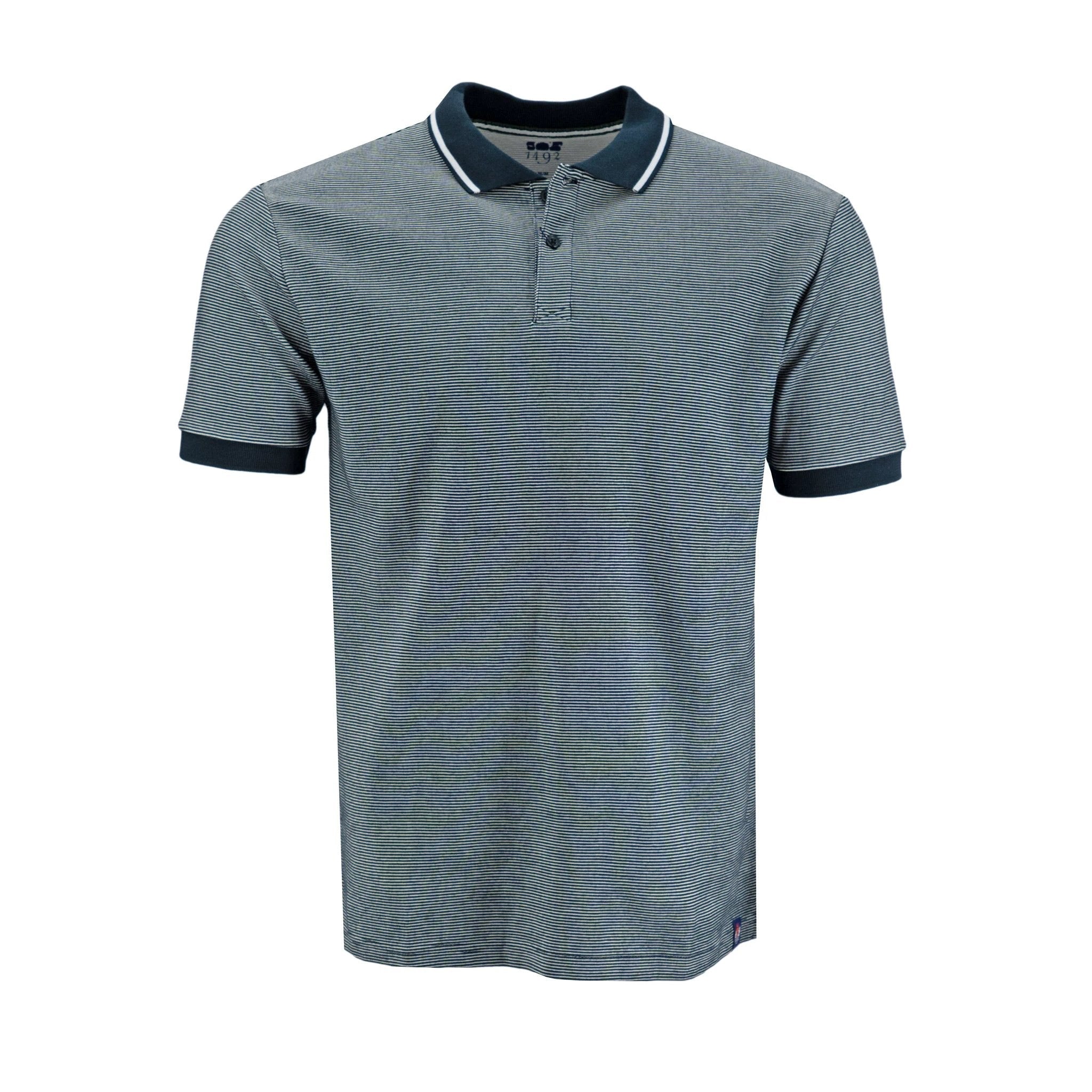 Poloshirt 1492 Mangas Cortas Rayas Para Caballeros by 1492