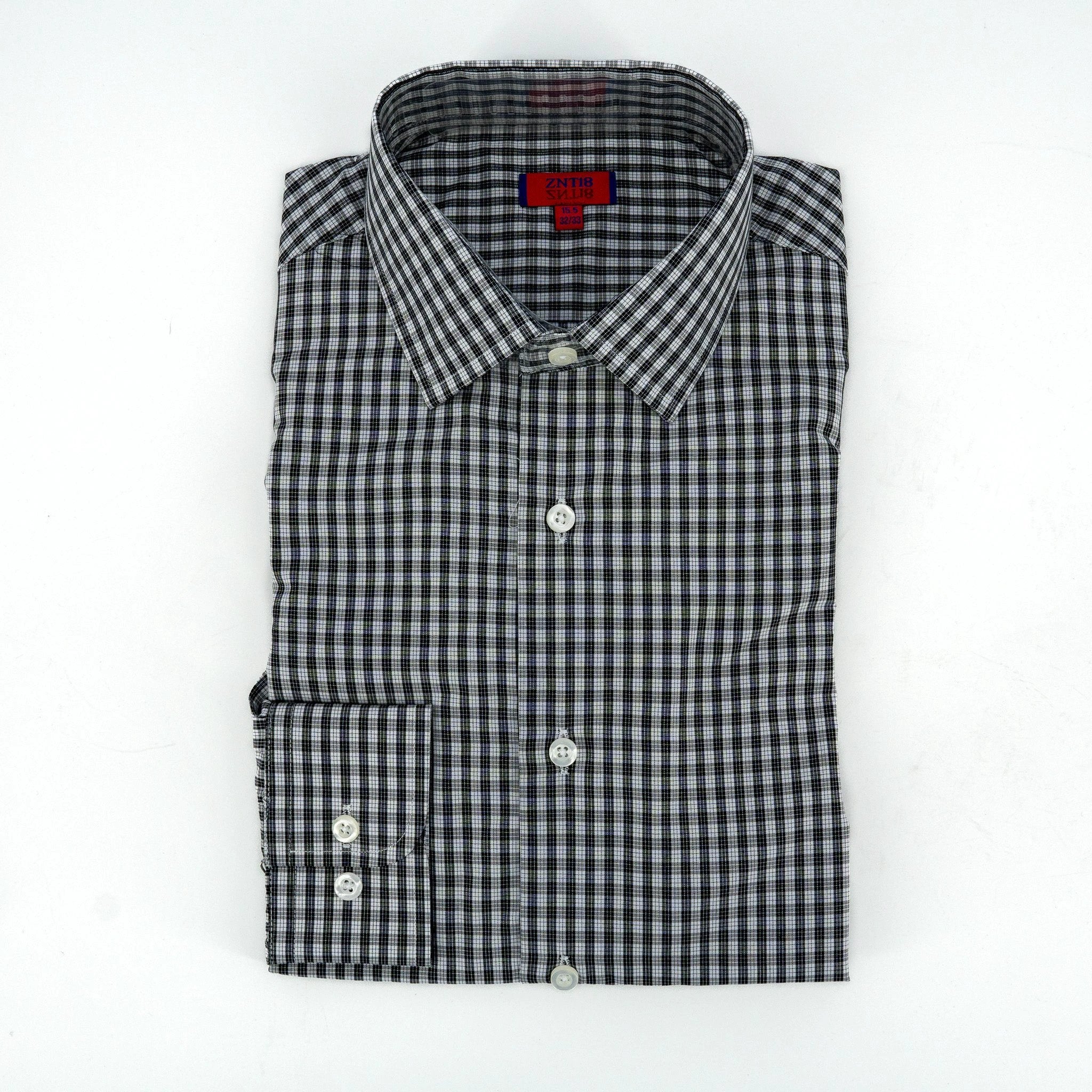 Camisa Zanetti Mangas Largas Cuadros P/ Caballeros by Zanetti