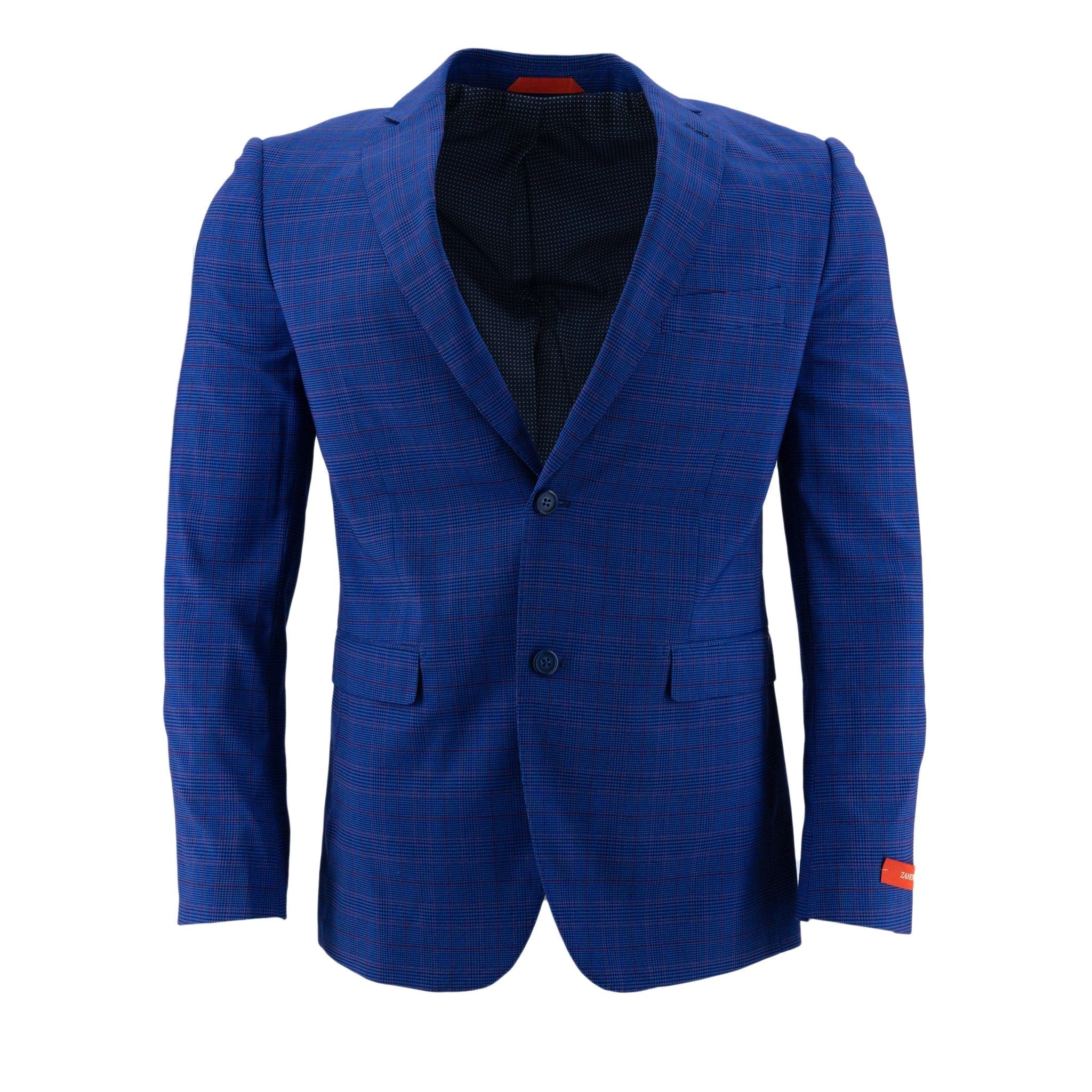 Chaqueta Zanetti 2 Botones Cuadros Messina P/ Caballeros by Zanetti