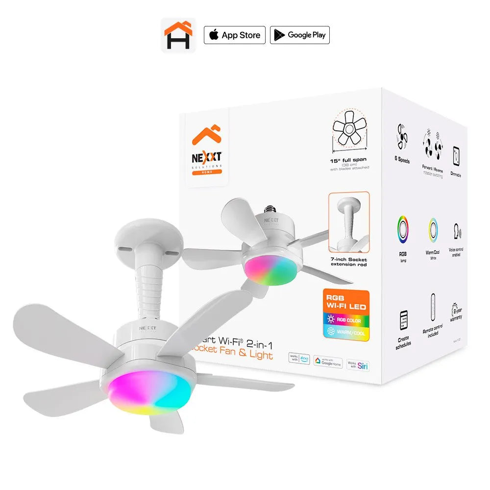 ABANICO DE TECHO NEXXT SMART NHAF100 WITH RGB LIGHT