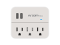 ADAPTADOR ARGOM 3 OUTLET2 PORT USB