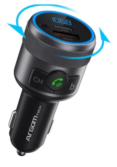 ADAPTADOR ARGOM BLUETOOTH PARA CARRO  USBQC 30 KIT