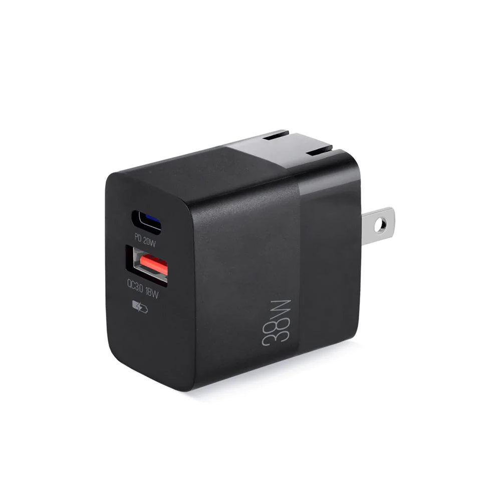 ADAPTADOR ARGOM DUAL FAST CHARGER TYPECUSB PARA PARED 38W