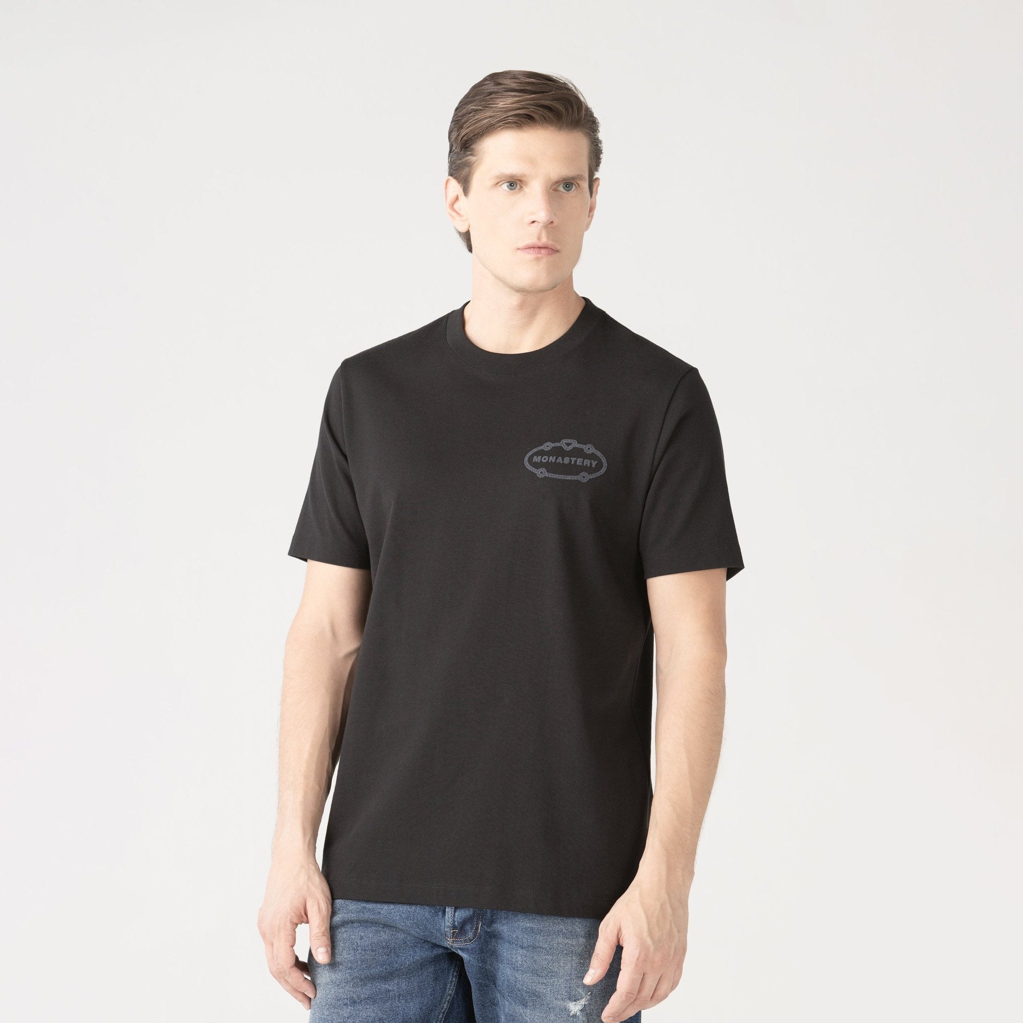 ALTTIA T - SHIRT MEN BLACK - Monastery | Tienda Oficial Colombia