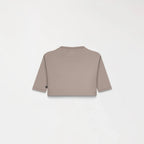 AMAL CROP TOP WOMEN TAUPE GRAY - Monastery | Tienda Oficial Colombia