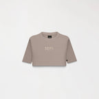 AMAL CROP TOP WOMEN TAUPE GRAY - Monastery | Tienda Oficial Colombia