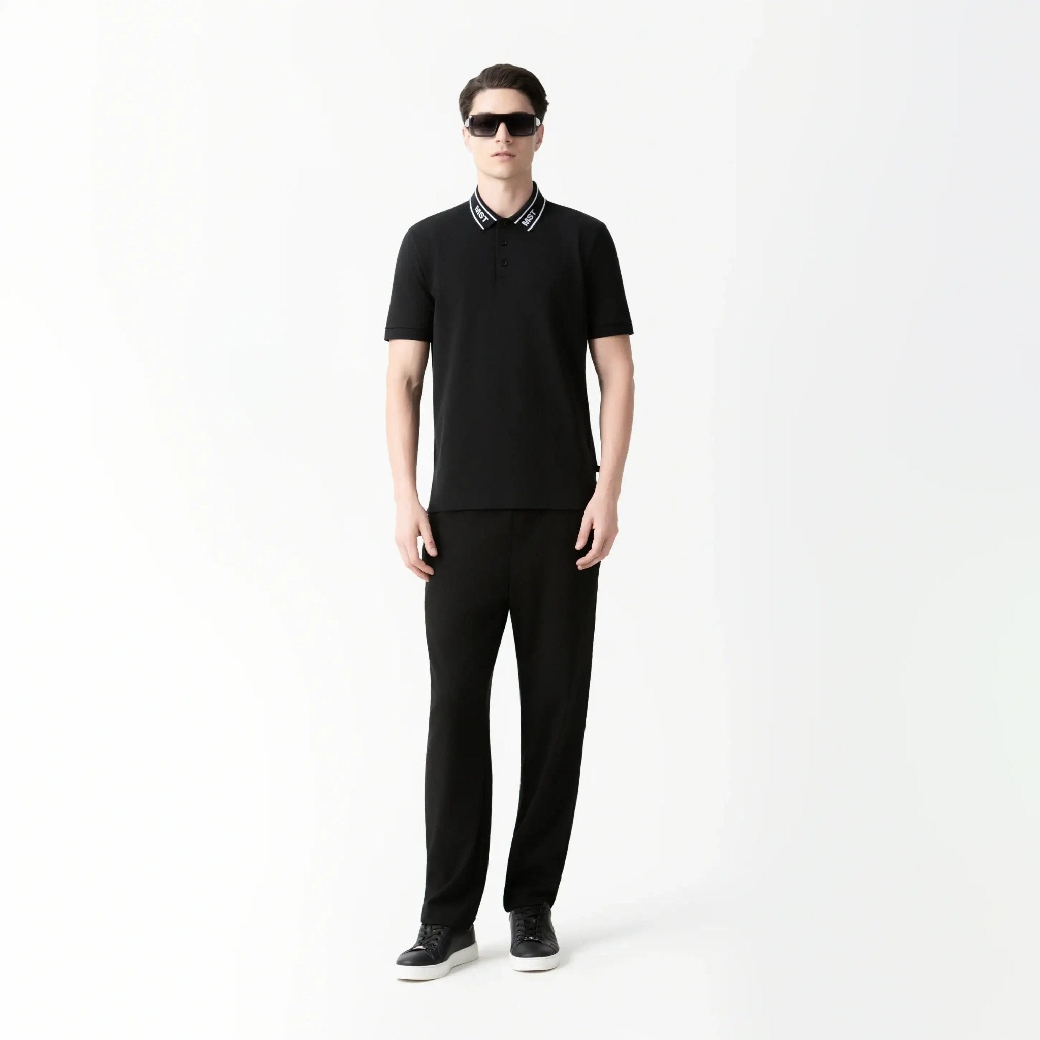 APALUSA POLO MEN BLACK - Monastery | Tienda Oficial Colombia
