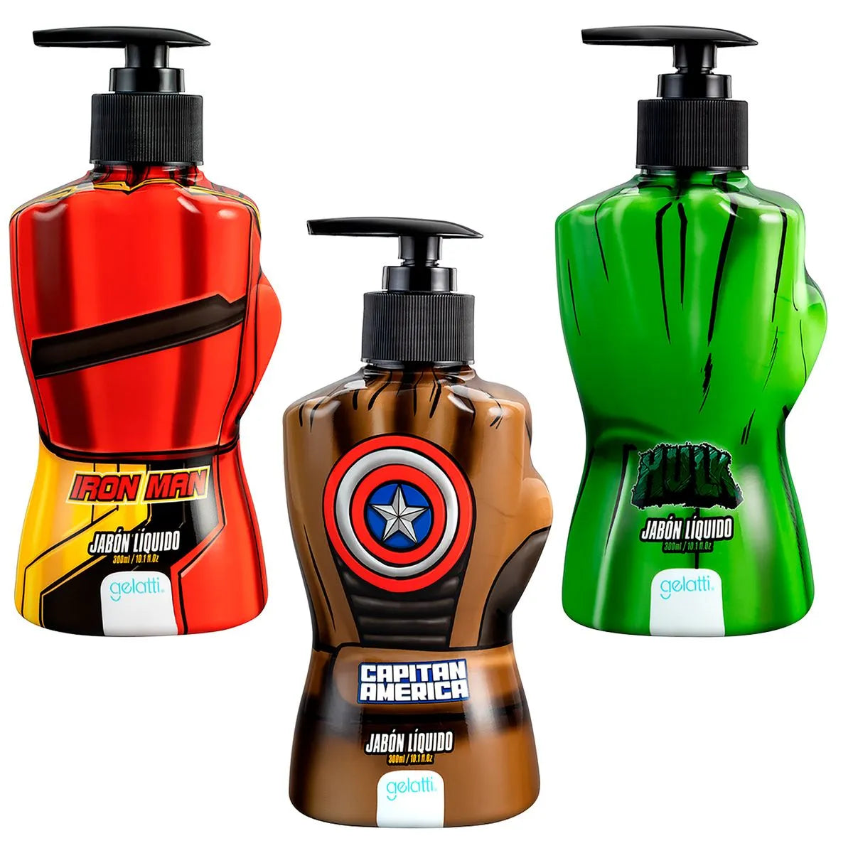 GT Avengers 2D Jabon Liquido 300 ml. (3 MIX)