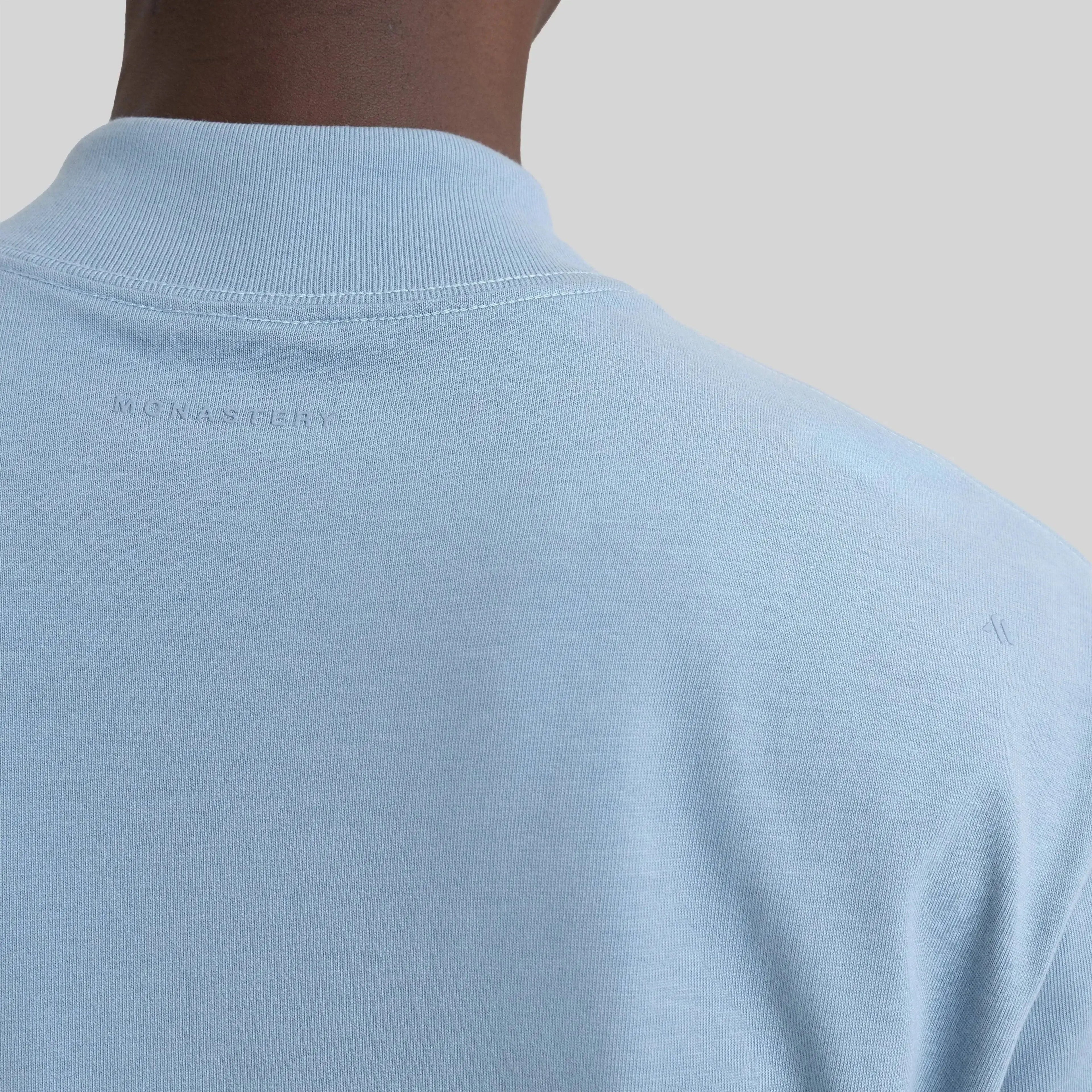 BARCHETTA T-SHIRT OVERSIZE FADED DENIM - Monastery | Tienda Oficial Colombia
