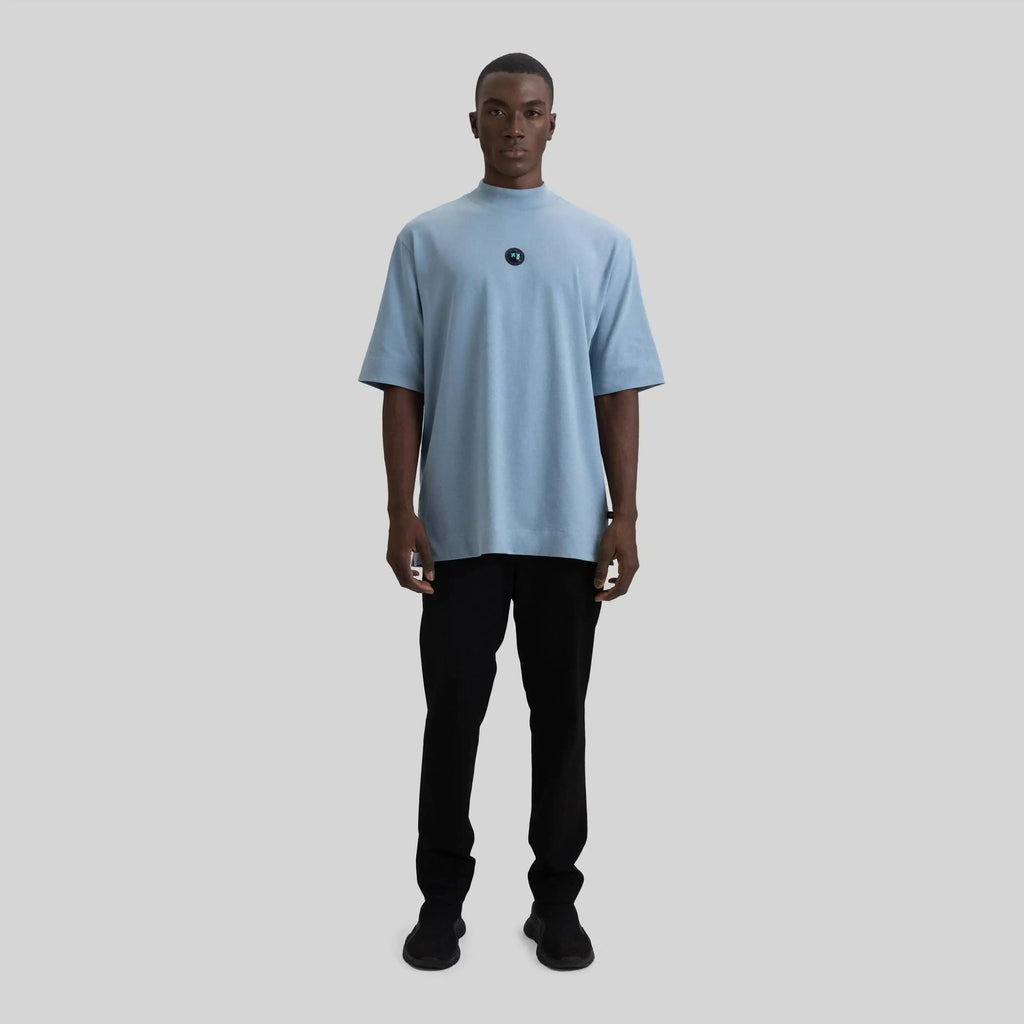 BARCHETTA T-SHIRT OVERSIZE FADED DENIM - Monastery | Tienda Oficial Colombia