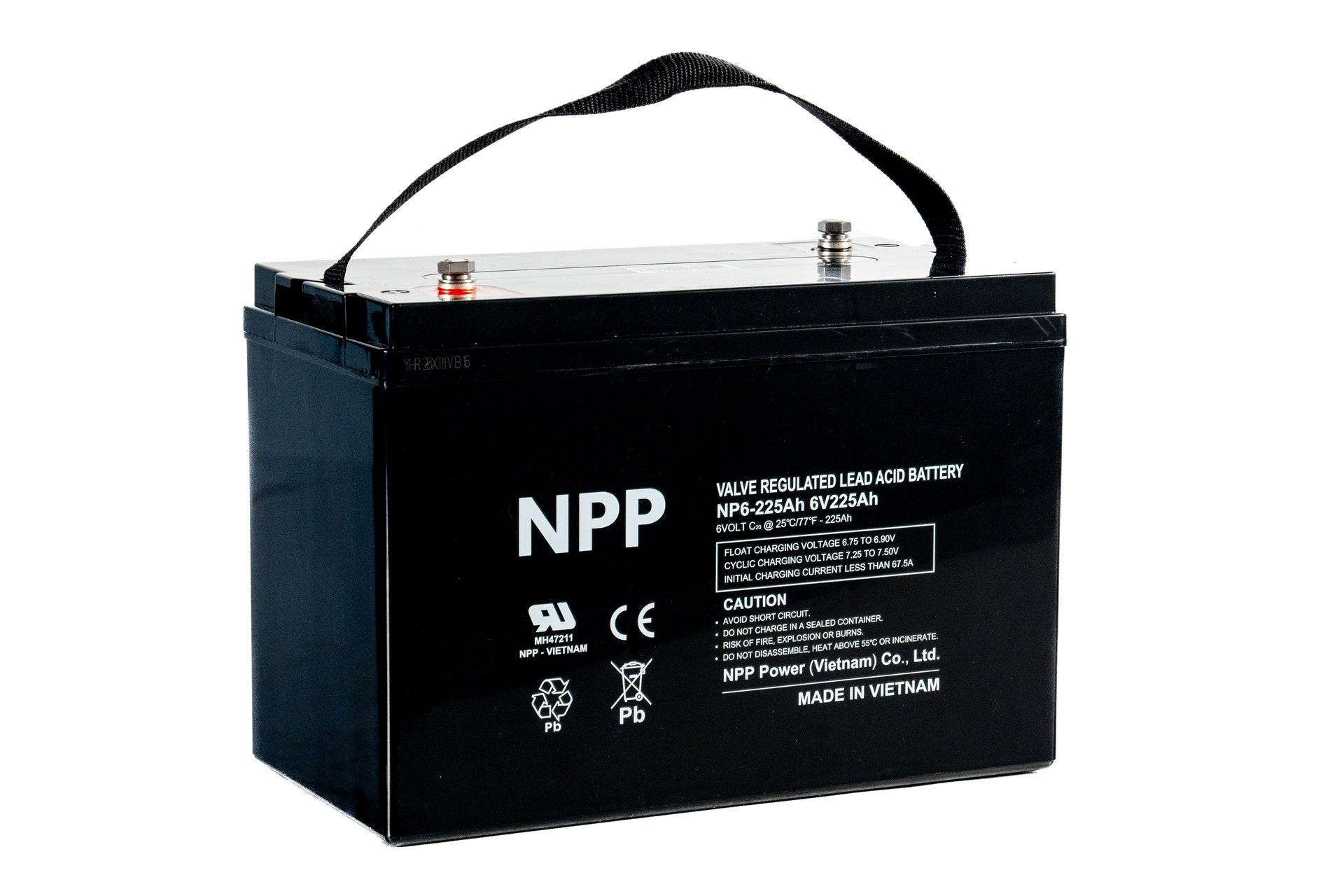 BATERA DE INVERSOR NPP 6V225AMP LIBRE DE MANTENIMIENTOAGM