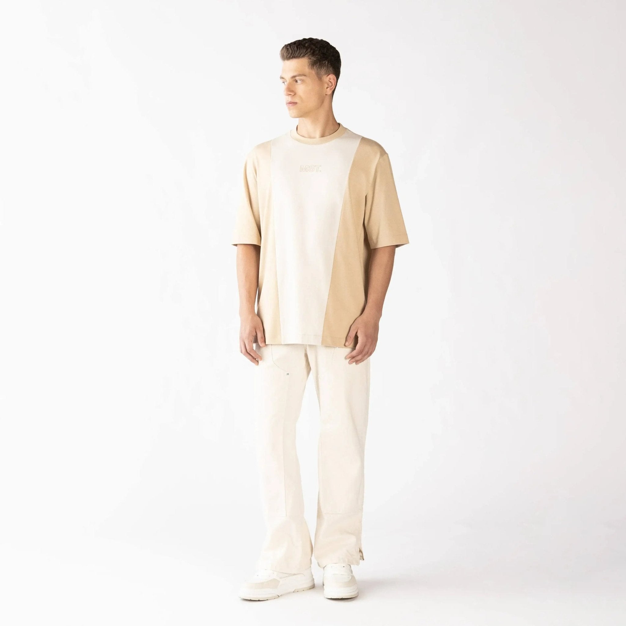 BLEIS T-SHIRT OVERSIZED MEN IRISH CREAM - Monastery | Tienda Oficial Colombia