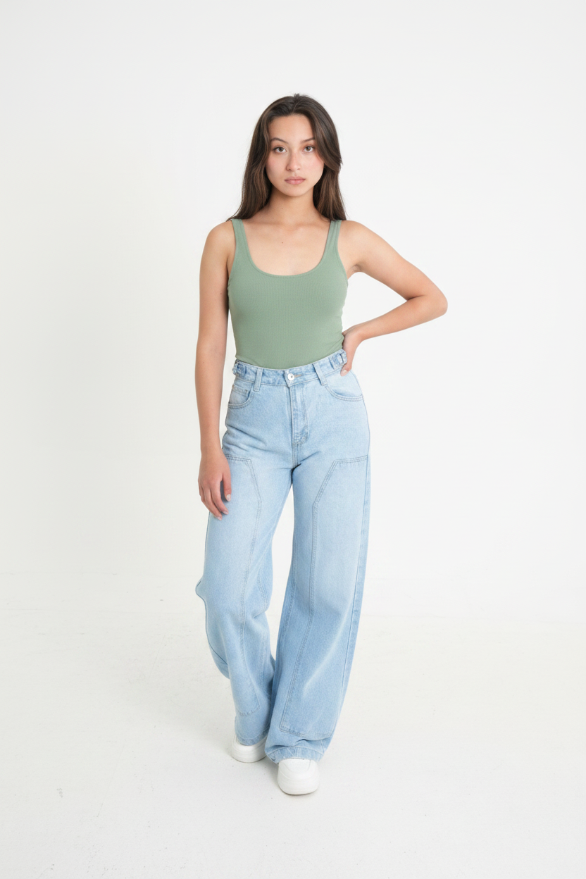 BODY RIB AJUSTADO TIRANTES 7135