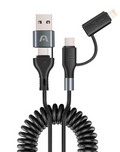 CABLE ARGOM 5FT 4IN1 USBC TO USBC 60W FAST CHARGE BLACK