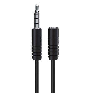 CABLE ARGOM 5FT AUDIO 35MM MALE TO FEMALE 35MM BLACK