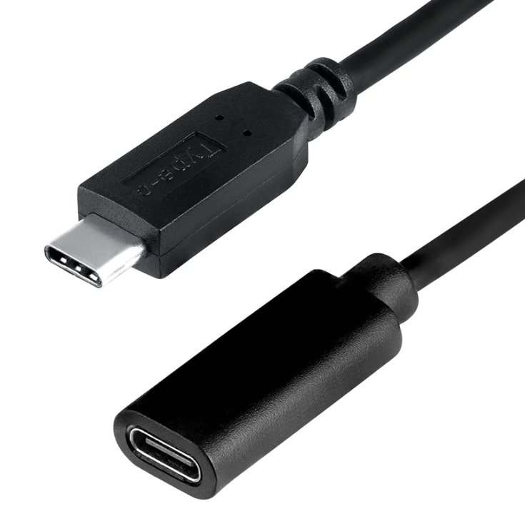 CABLE ARGOM 6FT USBC MALE TO USBC FEMALE BLACK