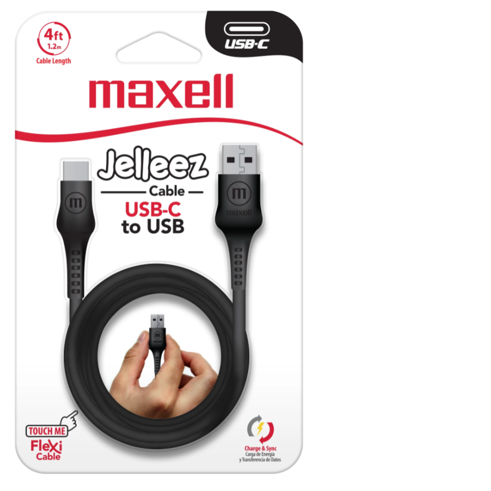CABLE MAXELL 4FT USBC TO LIGHTNING   BLACK