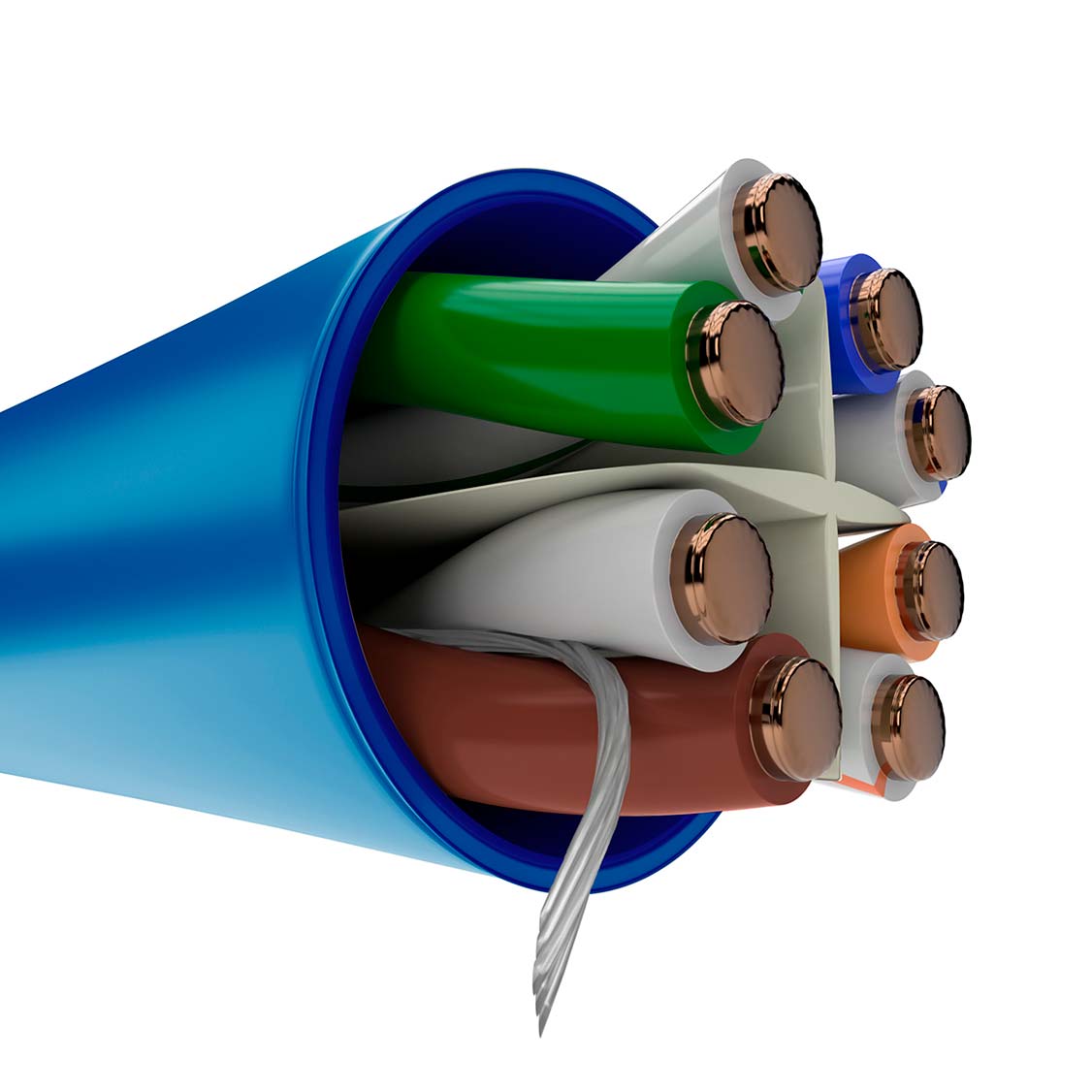 CABLE NEXXT 1000FT PARA RED UTP CAT6 BOX BLUE
